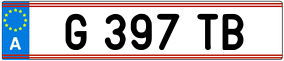 Trailer License Plate